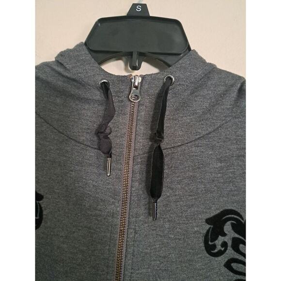 Ideology Zip Up Long Sleeve Embroidered Hooded Jacket - Picture 5 of 11